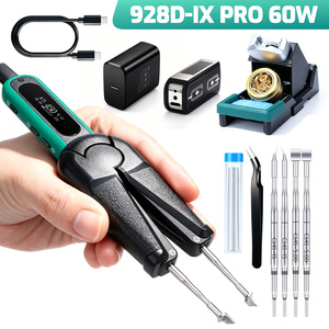 Station de soudage portable YIHUA 928D-IX PD/QC avec pince à souder, 25W/60W en option, soudage de précision SMD W264 - Product Image 4
