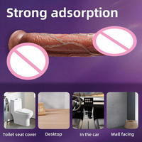 Dildo de Silicona Realista para Mujer, Base con Ventosa de ABS, Impermeable IPx6, Ecológico, Juguetes Sexuales de Silicona Suave
