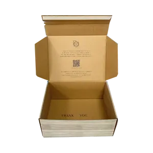 Doku tasarımı ofset baskı güçlü oluklu karton yapıştırıcı gözyaşı şerit fermuar karton kutu mat laminasyon ile