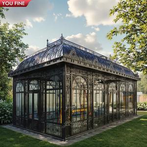 YOUFINE Wit Smeedijzeren Paviljoen Kas Oranjerie voor Landgoederen Achtertuin Tuin - Product Image 4