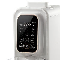 Mixeur Électrique Multifonction 4-en-1 avec Nettoyage Automatique, Faible Bruit, pour Lait Végétal, Lait de Soja et Aliments pour Bébé, Utilisation Domestique