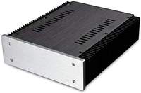Châssis en acier inoxydable pour boîtier d'amplificateur de puissance, boîtier métallique pour amplificateur audio DIY + dissipateur thermique, service personnalisé 1U-4U