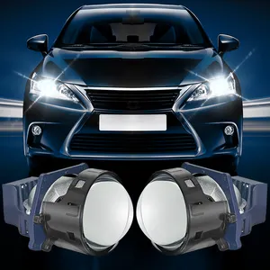 Venta al por mayor personalizado 3,0 pulgadas 6000K Bi Led proyector lente luz H7/h1/H4 9005/9006 alta potencia coche Retrofit 75W faro de coche