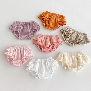 Cubrecuerpo de algodón <span class=keywords><strong>con</strong></span> <span class=keywords><strong>volantes</strong></span> para bebés, braguitas tipo bloomers para niñas pequeñas - Product Image 2