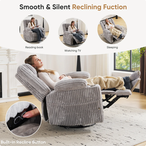 <span class=keywords><strong>Fauteuil</strong></span> inclinable électrique avec massage et chaleur, <span class=keywords><strong>fauteuil</strong></span> inclinable <span class=keywords><strong>pivotant</strong></span> pour adultes avec rangement pour les bras, support pour téléphone - Product Image 5