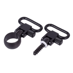 Juego de eslabones giratorios de liberación rápida de 1 pulgada personalizados de fábrica, doble instalación, aleación chapada en negro, equipo táctico para actividades al aire libre - Product Image 1