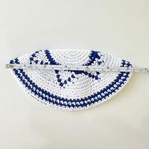 Bán buôn Crochet kippah Mogan David dệt kim kippa jewish kippot hàng ngày yarmulke Quà tặng đám cưới cho món quà. - Product Image 6
