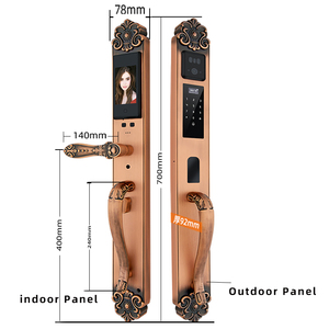 Cerradura Electronica Biometrica ล็อคประตูดิจิตอลจดจําใบหน้ากริ่งพร้อมกล้อง - Product Image 5