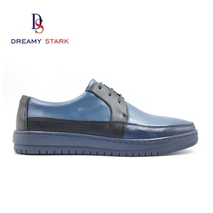 Chaussures de mariage pour homme en cuir de vache véritable bicolore, baskets de luxe faites à la main, logo personnalisé, souples, légères, respirantes, automne - Product Image 2