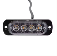 Feux de détresse à LED en aluminium 6 LED, feux de signalisation clignotants pour voitures, feux de signalisation pour pompiers, ambulances, feux de signalisation LED 12V 24V, feux latéraux pour camions