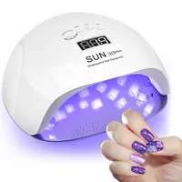 SUNNAIL-máquina de manicura de 150w, lámpara led para uñas, secador de esmalte de gel, luz de curado con base de metal