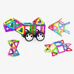 Neuer Typ Baugruppe magnetischer Magnet-Puzzle-Bausteine für Kinder pädagogische Würfel-Fliesen-Spielzeug