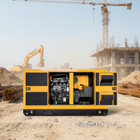 Générateur diesel super silencieux 560 Hz 1800 tr/min 400 kW avec ATS démarrage automatique châssis ouvert pour le marché nord-américain