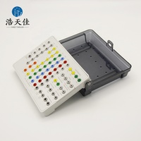 Système d'implantation dentaire adapté, instrument de stérilisation haute pression, boîte à outils en alliage de titane, personnalisable OEM, en promotion