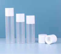 Bouteille de sérum tonique à pompe en plastique PET de luxe 30ml 15ml 50ml 100ml 120ml 200ml 4oz ensemble de crème de soin vide