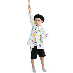 Costume d'artiste créatif pour enfant pour Halloween, <span class=keywords><strong>tenue</strong></span> <span class=keywords><strong>de</strong></span> journée carrière pour enfant, peinture, <span class=keywords><strong>peintre</strong></span>, déguisement <span class=keywords><strong>de</strong></span> scène pour la maternelle - Product Image 3