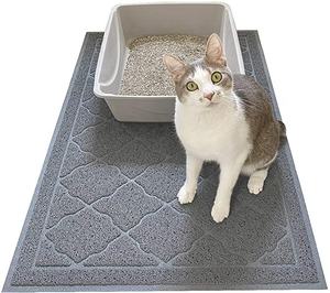 Tapis de litière carré en PVC souple anti-dérapant imperméable de haute qualité Tapis de nettoyage intérieur portable - Product Image 1