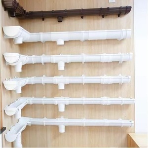125mmraingutter mưa máng xối hệ thống thoát nước kênh mái hiên nhựa nước mưa <span class=keywords><strong>PVC</strong></span> hình bán nguyệt máng xối làm từ uPVC - Product Image 2