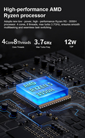 Ordinateur Kiosik pas cher, AMD R5 3550H Quad Core, 16 Go de DDR4, SSD, Linux, Windows 11, Mini PC, garantie de 3 ans, Mini PC pour jeux, Gamer