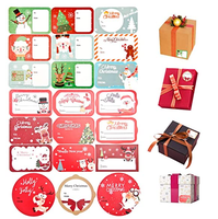 Étiquettes de Noël, étiquettes nominatives de Noël, autocollants décoratifs pour cadeaux, étiquettes pour boîtes cadeaux