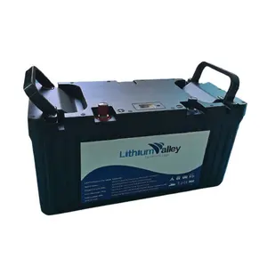 12V 200AH LifePO4 battery for RV camper Yachat Marine Sailing Boat Solar Lifepo4 12V 200AH Rechargeable Battery with BMS LED