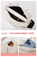 Sac de sport de grande capacité avec logo personnalisé et compartiment à chaussures, sac à main tendance pour le fitness, le yoga et le sport