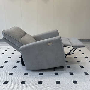Modern Adjustable Cotton Upholstered Recliner Remote Control Eco-Friendly Wood <b>Frame</b> Foldable Design for Commercial Hotel Use - Product Image 2