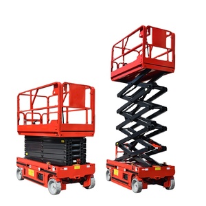 Elevador hidráulico eléctrico de alta calidad Nueva condición 4m 8m 10m 12m 14m 16m Elevador de tijera autopropulsado para hoteles Material de acero - Product Image 1