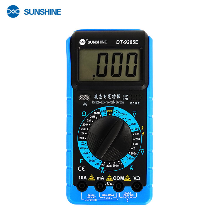 Цифровой мультиметр с солнечным DT-9205E