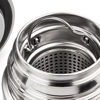 Thermos en acier inoxydable 1000 ml, tasse isotherme CPC pour boissons chaudes et froides avec infuseur à thé pour le bureau et les voyages