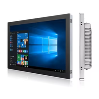PC industriel 15,6 pouces, écran tactile étanche, moniteur mural intégré, I5 I7 21,5 VESA, ordinateur industriel