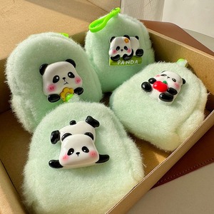 Lindo Animal de felpa colgante para coche llavero bolso monedero y mochila decoración moneda lápiz labial billetera <span class=keywords><strong>peludo</strong></span> Panda llavero - Product Image 6