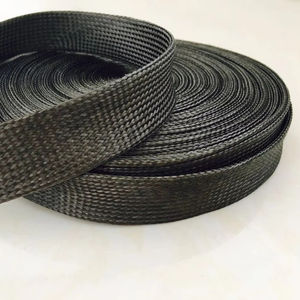 Funda Textil Trenzada de Fibra de Carbono de Alta Resistencia a la Tensión y Ligera, Funda Trenzada de Fibra de Carbono para Altas Temperaturas - Product Image 1