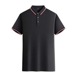 Customized Ice Silk Polo Shirt Short Sleeve Quick Dry Solid Color For Daily Wear Corporate Workwear Logo Printing - Product Image 4