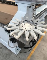 Fresadora CNC para Madera MG1325 de 4 Ejes, Husillo ATC de 9KW con Dispositivo Rotatorio