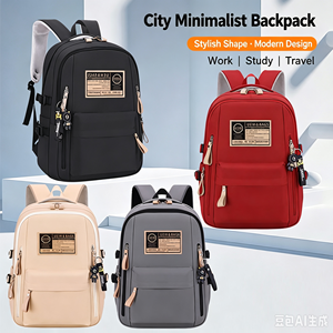 Sac à dos étudiant imperméable en tissu Oxford, grande capacité, ergonomique, pour lycée et université, logo personnalisé disponible - Product Image 6