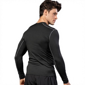 Haut de sport respirant à manches longues pour garçons, avec logo personnalisé imprimé sur le devant, idéal pour l'entraînement et le jogging - Product Image 2