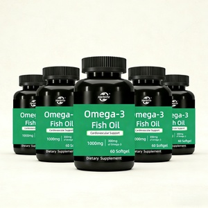 Cápsulas de Aceite de Pescado Omega-3 de 1000 Mg para el Cuidado de la Salud, Favorecen la Salud del Corazón con Omega 3 EPA y DHA - Product Image 3