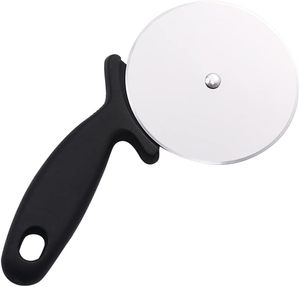 Cortadora de pizza de acero inoxidable Premium fácil de limpiar, rueda cortadora de pizza grande de cocina súper afilada - Product Image 4