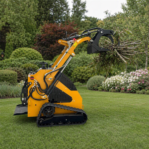 Elektrische compacte tracklader voor landbouw, ranch, landschapsaanleg en bouwwerkzaamheden, op batterijen werkende mini-skidsteer - Product Image 2
