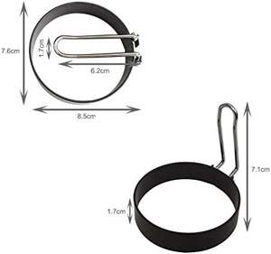 Hot Selling Tools Stainless Steel Non Stick Circles Shape Cooking Pancake Frying <b>Egg</b> <b>Mold</b> Ring - Product Image 5