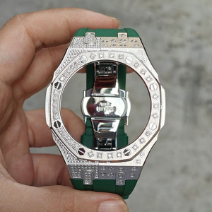 Popular Kit de Modificación de Reloj GA2100 de 44 mm con Correa de Silicona y Piedras Multicolores de Acero Inoxidable 316L Xinying Premium, Logotipo Personalizado - Product Image 4