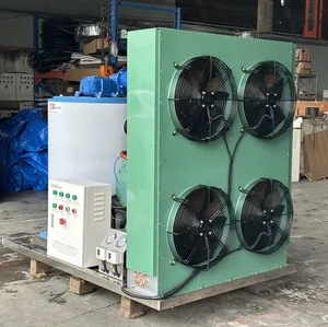 Automatic commercial anti-corrosion and thermal insulation durable evaporator engineering cooling large flake ice maker
