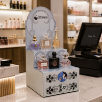 Présentoir de Comptoir en Carton Ondulé et Mousse Coroplast pour Parfums et Maquillage – Idéal Supermarché