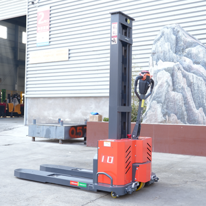 Taşınabilir Elektrikli Forklift, Bir Ton Taşıma Kapasiteli Kamyon İçin Tam Elektrikli Hidrolik Boşaltma Kendinden Kaldırmalı İstifleyici - Product Image 5