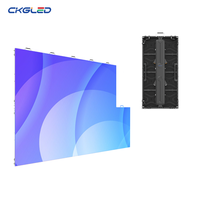 Écran LED d'affichage intérieur à louer, panneau LED P1.56 P1.95, mur vidéo Ultra HD pour studio TV, église, événement