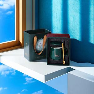 แก้วกาแฟเซรามิคพิมพ์โลโก้ตามสั่ง Sy557 พร้อมแผ่นทำความร้อนควบคุมอุณหภูมิ ของขวัญส่งเสริมการขายสำหรับกิจกรรมองค์กรและธุรกิจ - Product Image 3