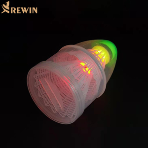 1102 REWIN Usine En Gros Pas Cher Transparent En Plastique Bullet Tube Clignotant LED Nylon Haute Durabilité <span class=keywords><strong>Sport</strong></span> <span class=keywords><strong>Badminton</strong></span> - Product Image 5