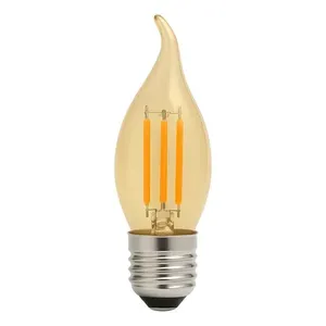 Pack de 6 ampoules LED effet flamme 4W 2700K, éclairage vintage - Product Image 1