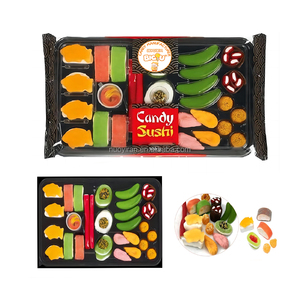 Vente chaude de haute qualité en gros bonbons gommeux assortis saveur de fruits délicieux japonais gommeux <span class=keywords><strong>Sushi</strong></span> bonbons commande en gros - Product Image 1